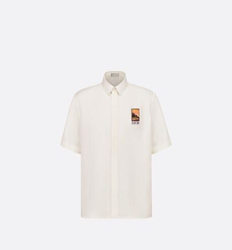 dior and jack kerouac shirt|DIOR AND JACK KEROUAC Shirt White Silk Twill.